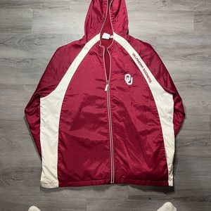Oklahoma Sooners XL zip up jacket